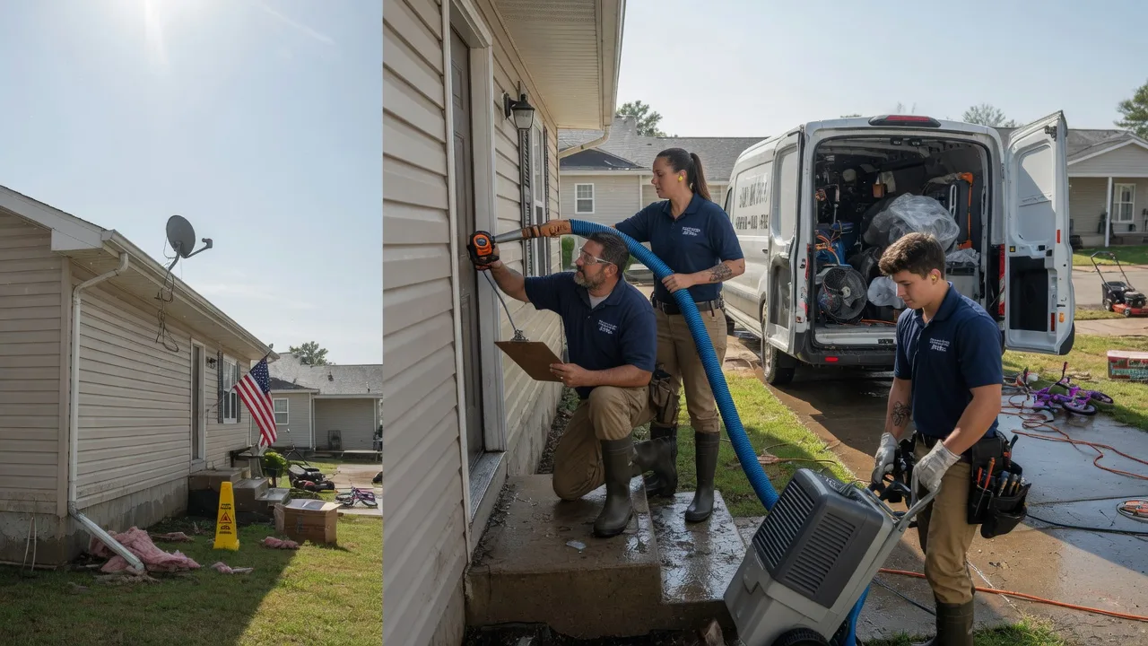 Ceiling Water Damage Restoration in Elmo, MO near me